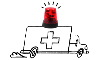 Illustration of ambulance