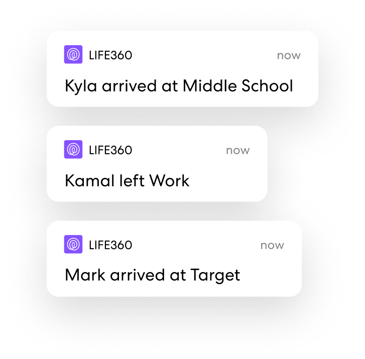 Life360 app push notifications