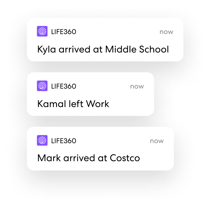 Life360 app push notifications