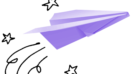 Illustration of paper plane